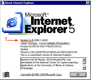 info box for IE5 standalone 