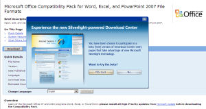 Silverlight Download Center Beta