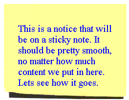 screenshot of a sticky note